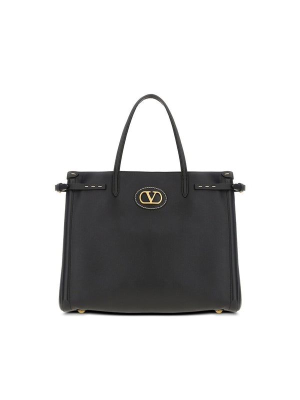 Valentino Black Tote Bags