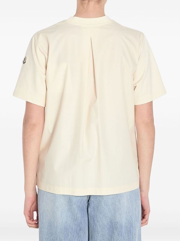 Side Button-Up
  Logo Patch Short Sleeve T-Shirt