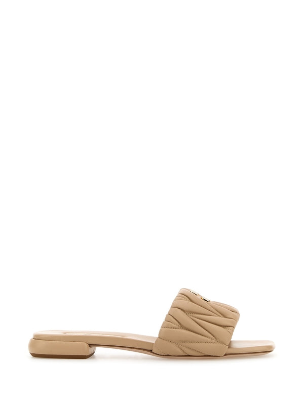 Miu Miu Beige Slides