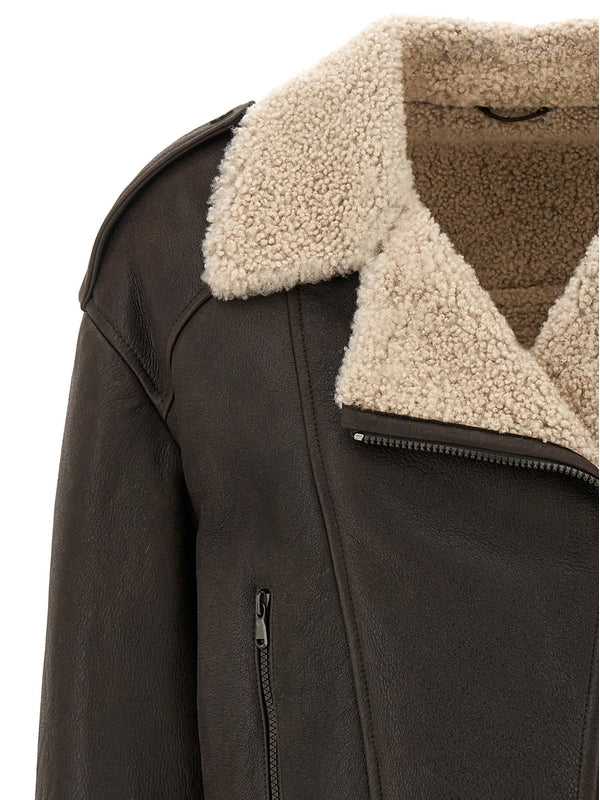 Shearling Leather Mustang
  Jacket