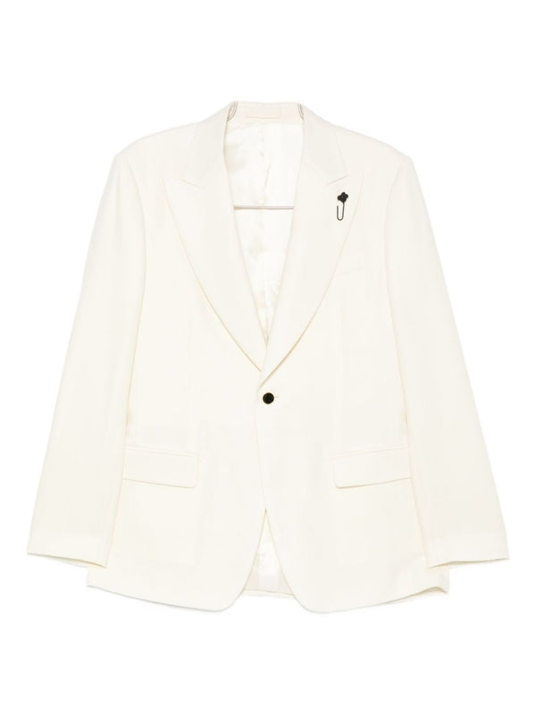 Lardini Ivory Tailored Jacket