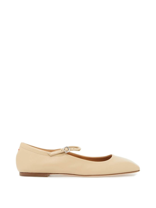 Uma Mary Jane Leather Flat Shoes