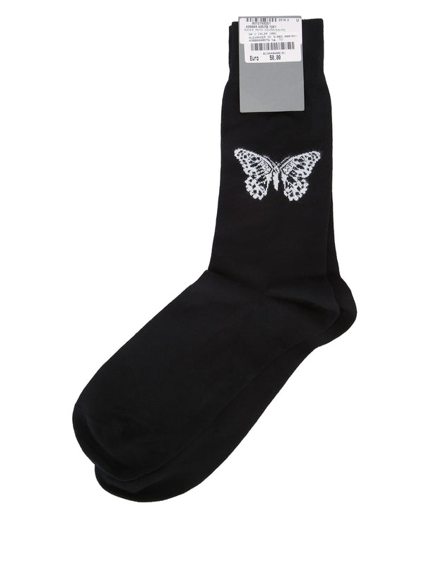 Alexander Mcqueen Black Socks