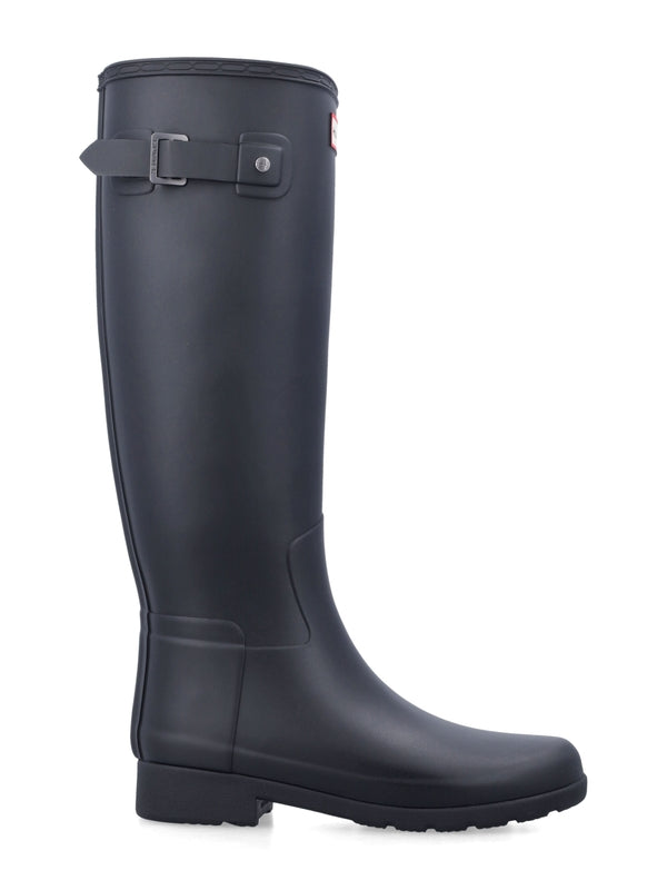 Refined Tall Logo Rubber High Boots
