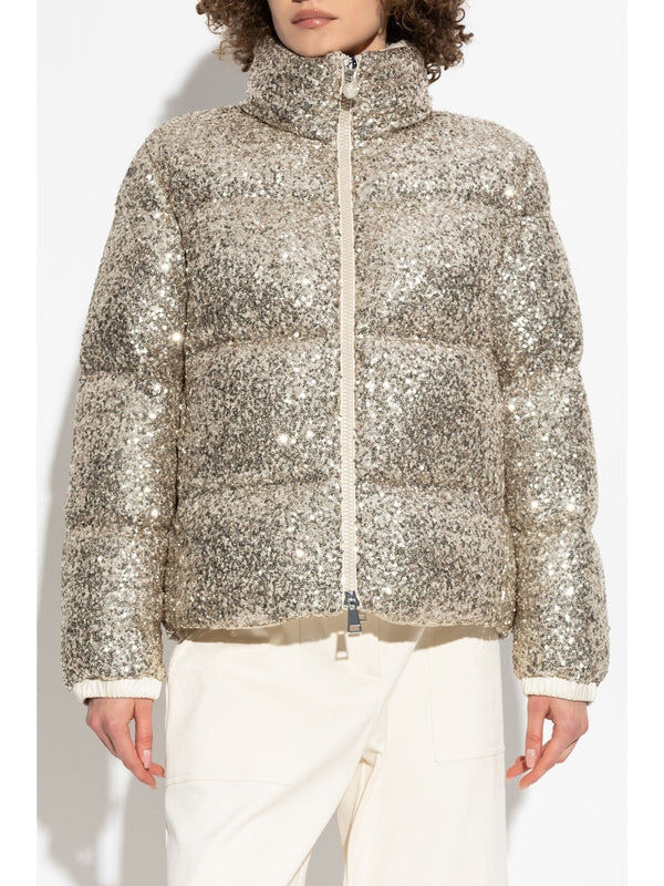 Anternes Logo Sequin Down Jacket