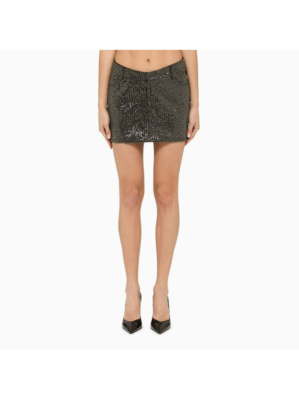 All-over Sequin Mini Skirt