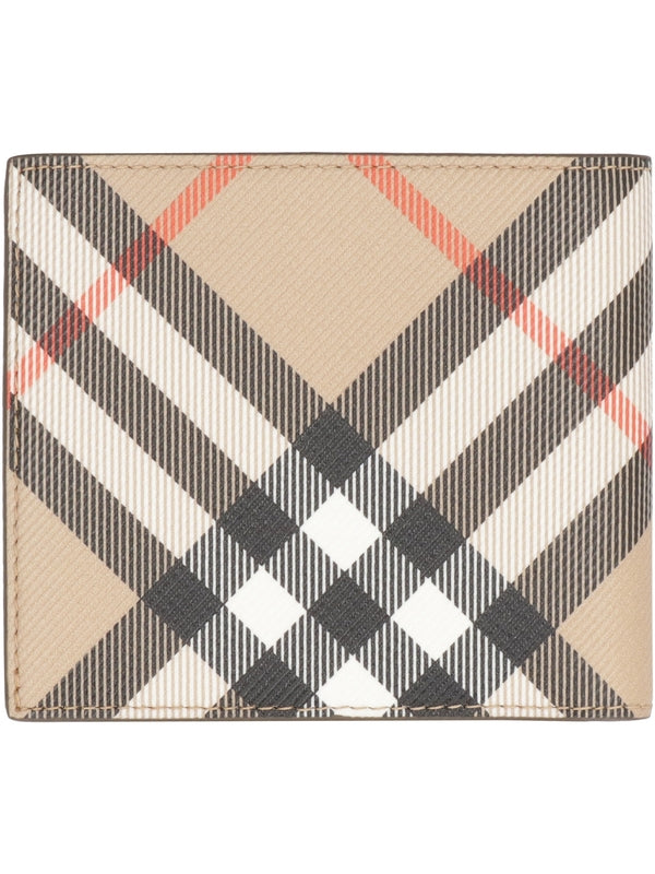 Check Pattern Bi-Fold Wallet