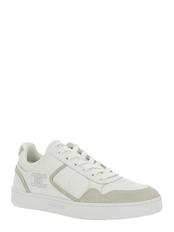 Ct 10 Triope Logo Leather Low-Top Sneakers