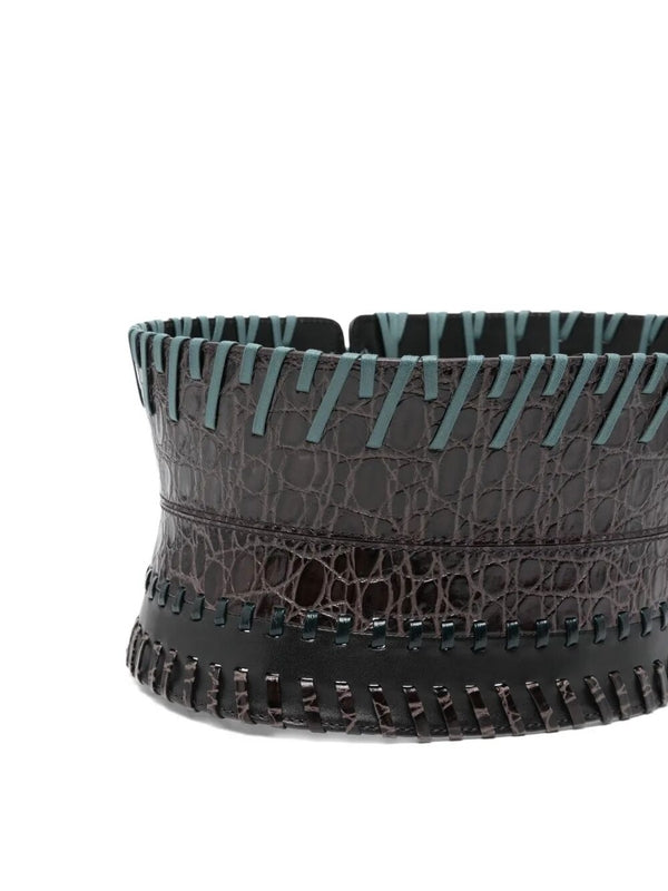 Dries Van Noten Multicolor Leather Belts