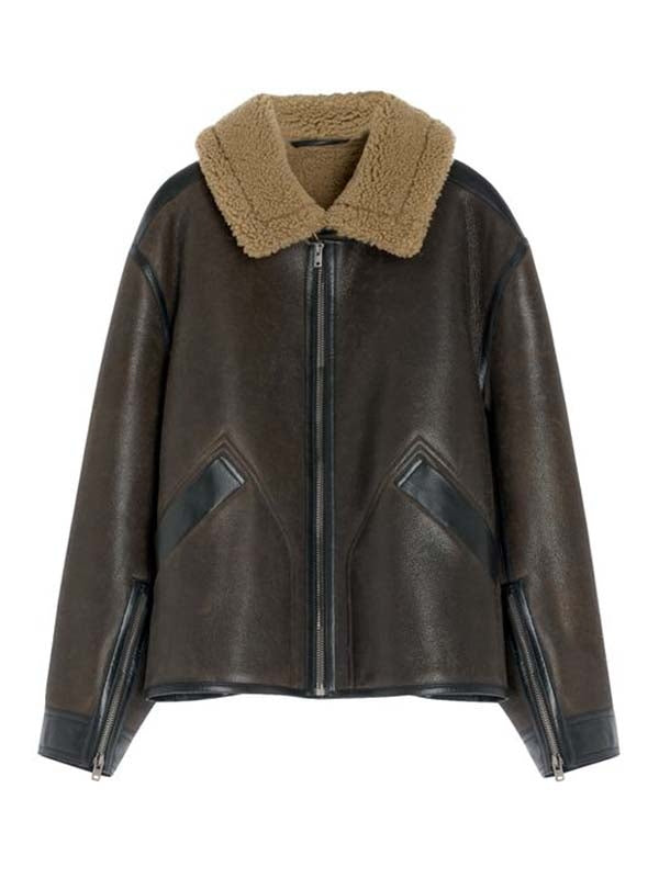 Brown Shearling Coat