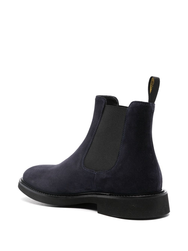 Doucal'S Navy Chelsea Boots