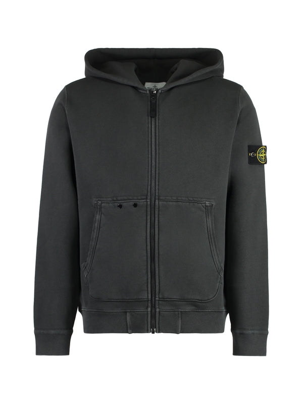 Wappen Patch Cotton Hoodie Zip-Up