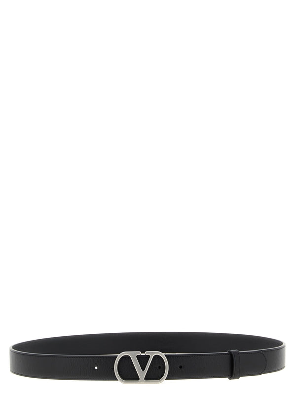 Valentino Black Leather Belts