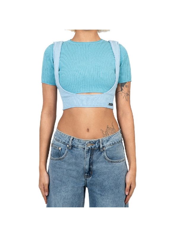 Layered Crop Short Sleeve T-Shirt