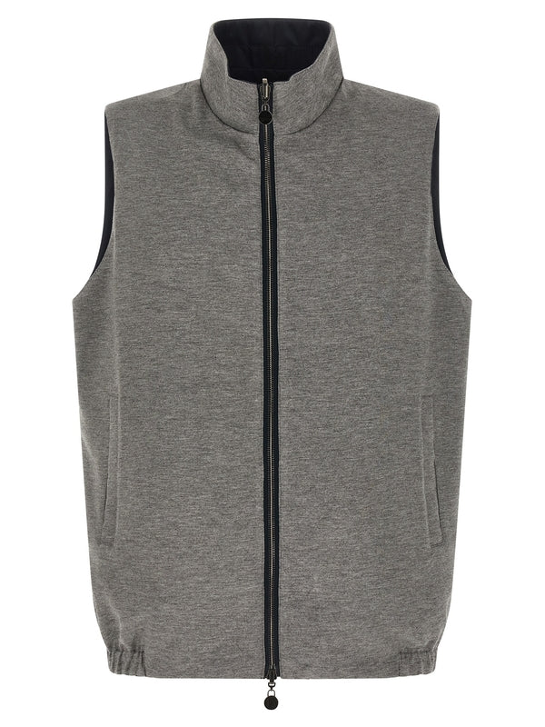 Kiton Navy Vests
