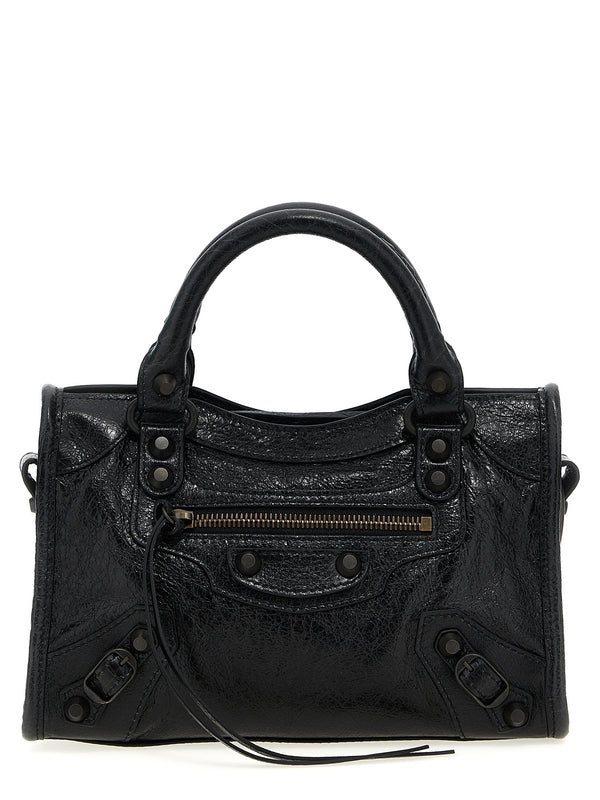 Balenciaga City Mini Black Tote Bags