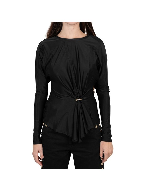 Black Drape Blouse