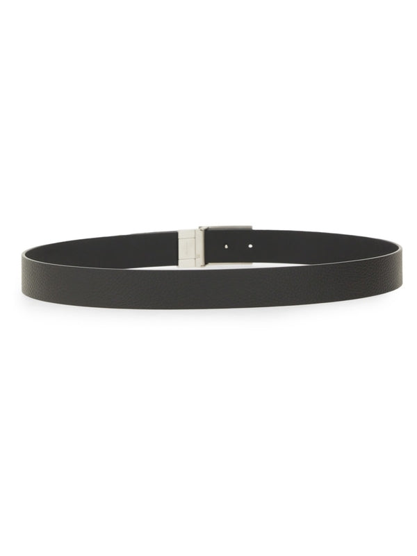 Z Logo Buckle Leather Belt