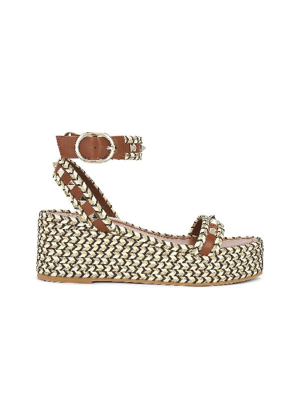 Rockstud Espadrille Wedge Sandal