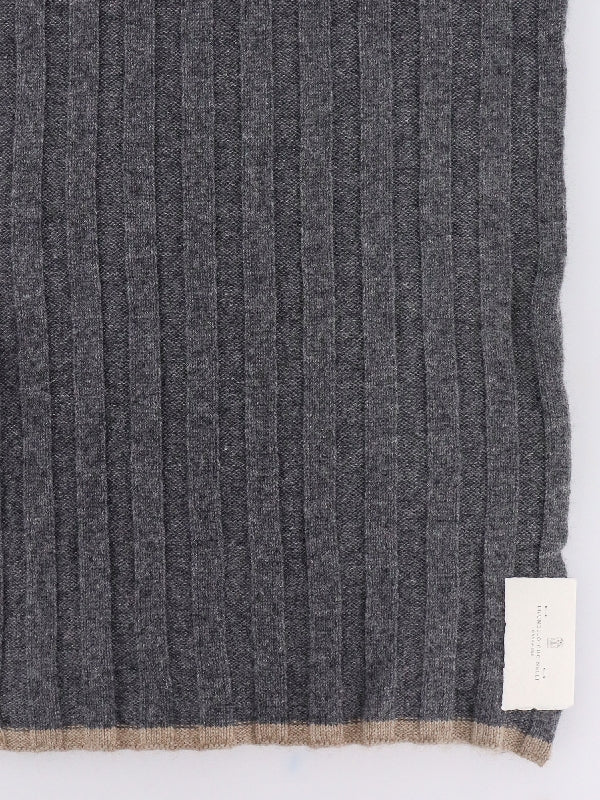 Cashmere Ribbed Muffler