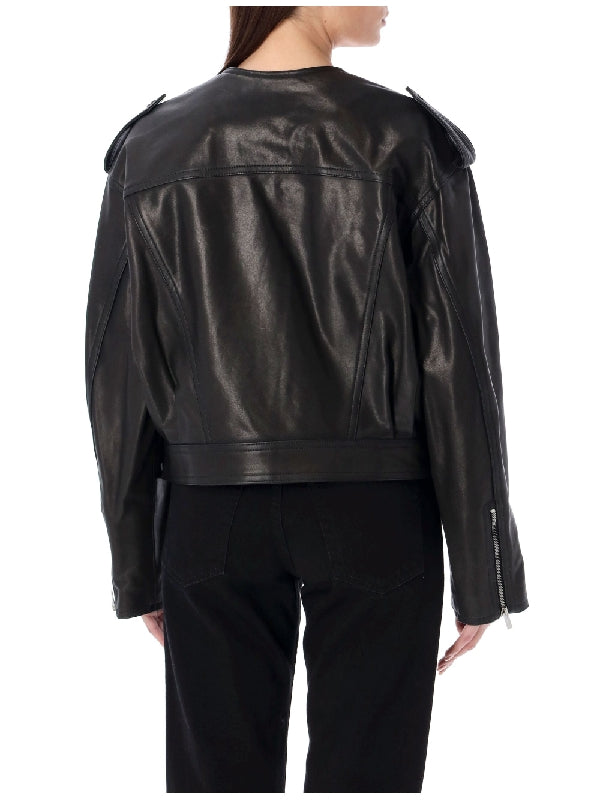 Audric Lambskin Biker Jacket