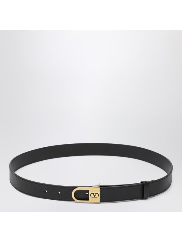 Valentino Black Leather Belts