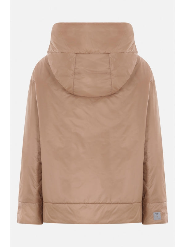 Drawstring Hooded Zip Jacket