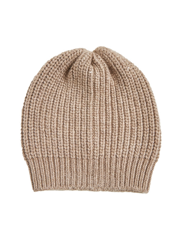 Logo Label Sequin Cashmere
  Beanie