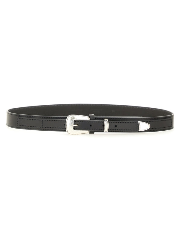 Minimal Western Detail Leather Belt