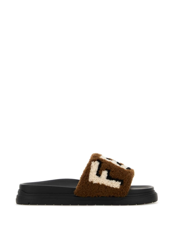 Fendi Brown Slides
