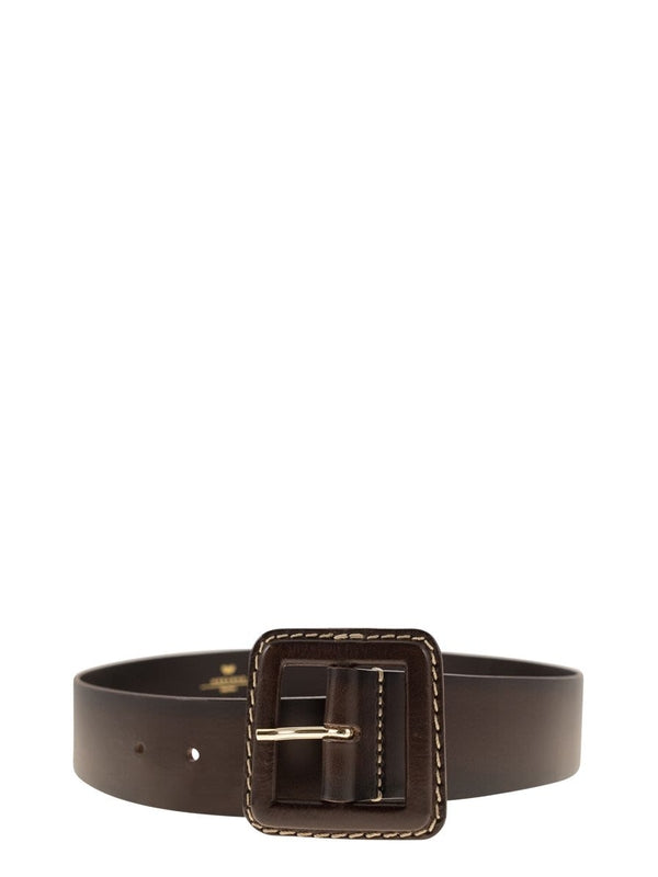 Gerard Stitch Buckle Leather Belt