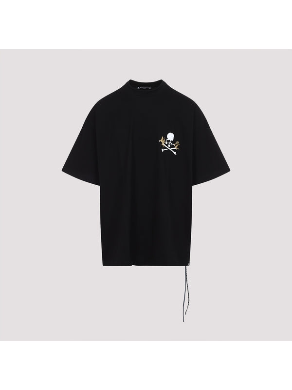 Skull Printing Strap Short Sleeve T-shirt