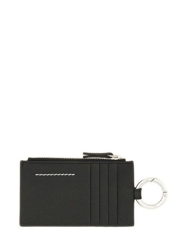 Mm6 Maison Margiela Black Card Holders