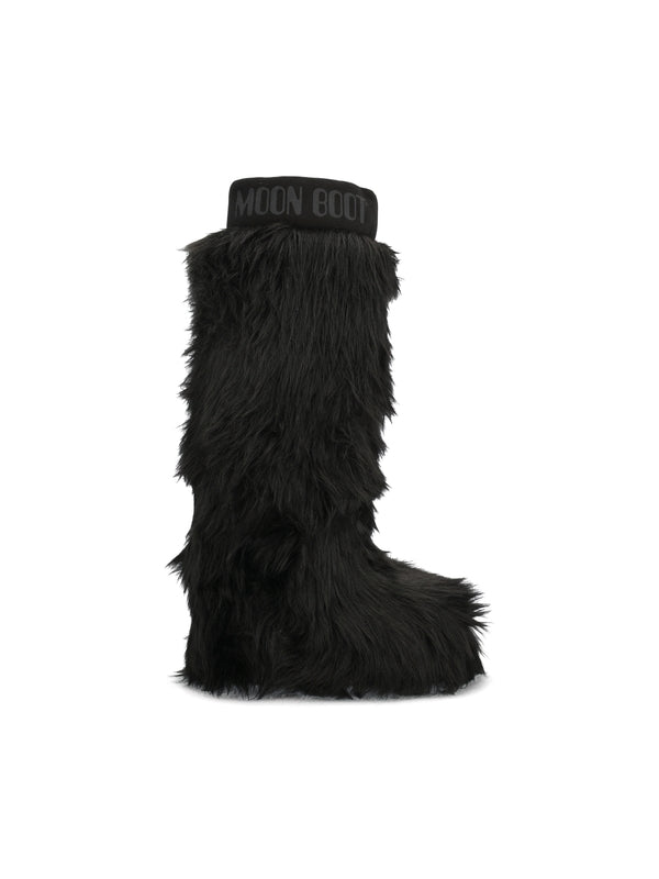 Yeti Icon Logo Faux Fur High Boots