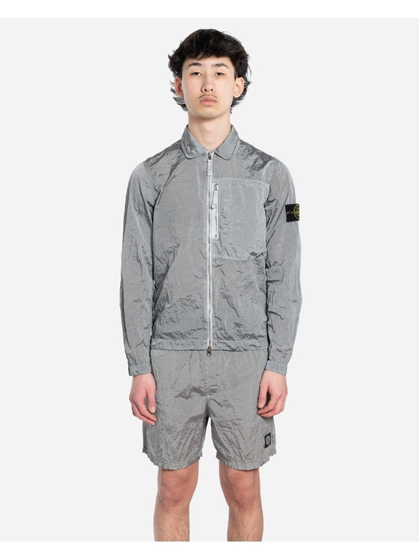 Wappen Patch Nylon Shirt Jacket