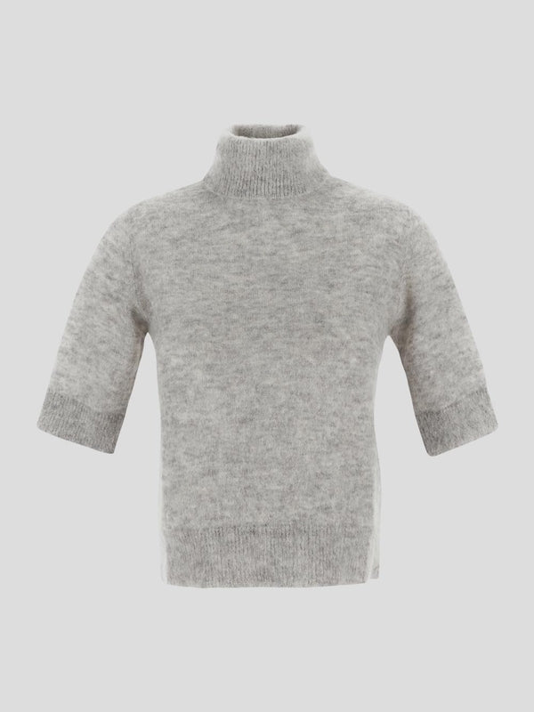 Alpaca Blend High-neck Knit