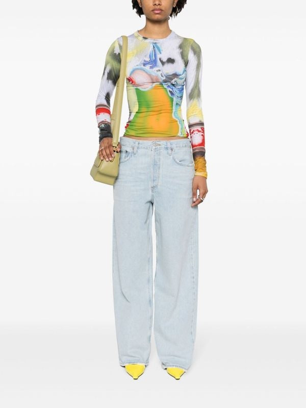 Straight Denim Pants