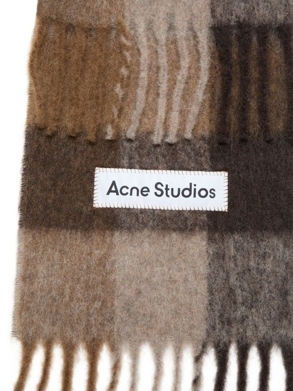 Acne Studios Check Mohair Scarf