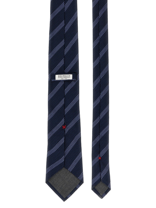 Brunello Cucinelli Navy Neck Ties