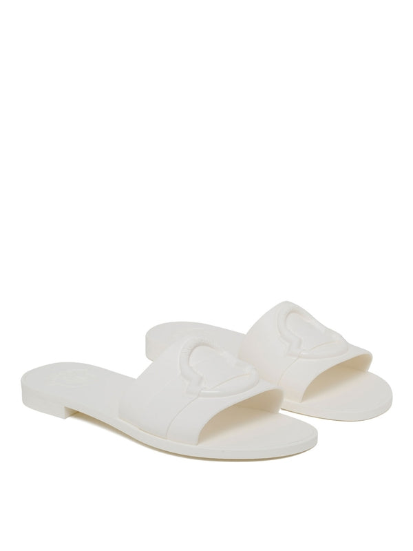 Moncler White Slides
