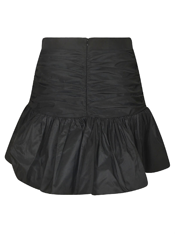 Black Ruffle Mini Skirt