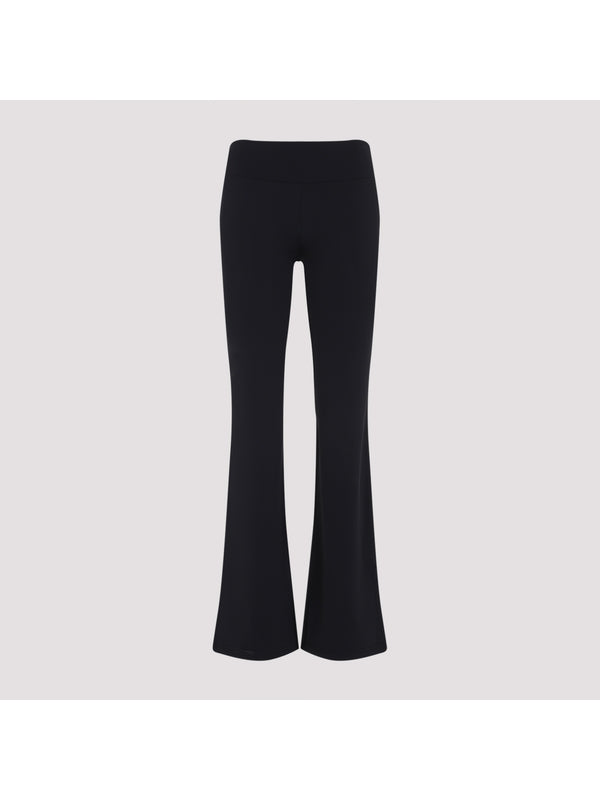 Back Logo Patch Banding Bootcut Pants