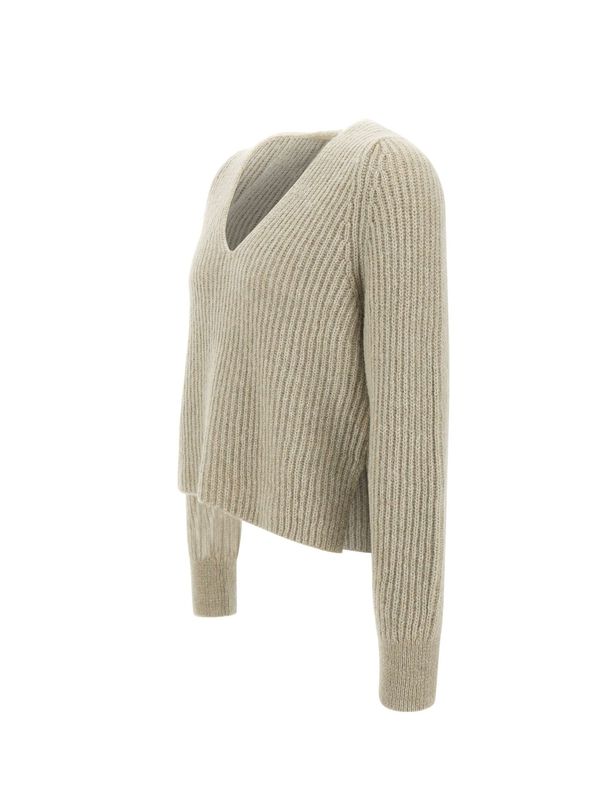 V-neck Alpaca Blend Knit