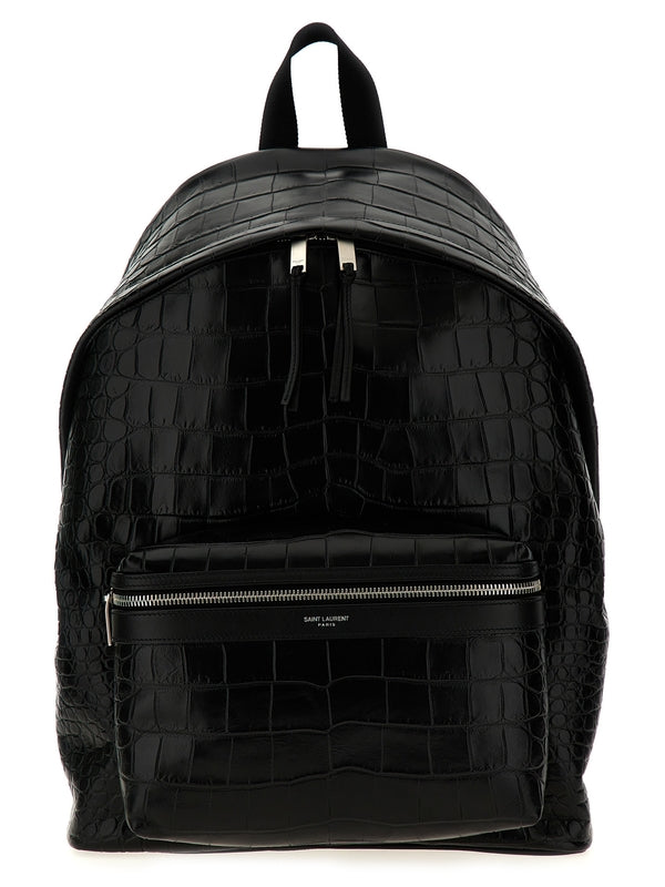 Crocodile
  Effect Leather Backpack