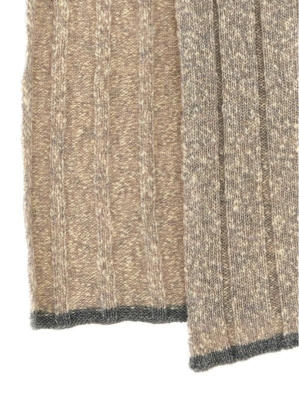 Wool Cashmere Knit Muffler