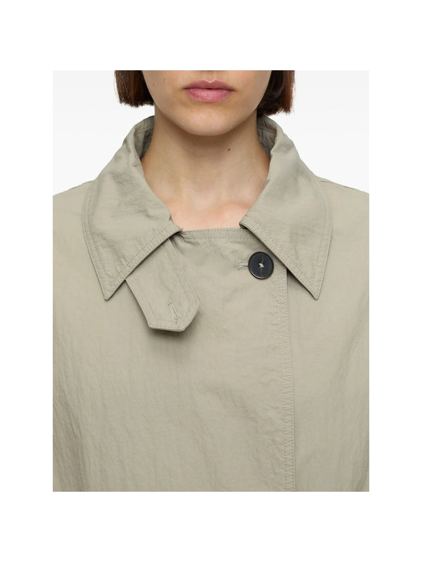 Belt Detail Nylon Trench Coat