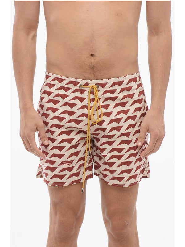 Rhude Burgundy Swim Shorts