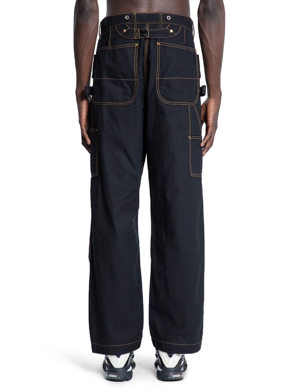 Stitch Detail Cotton Denim Pants