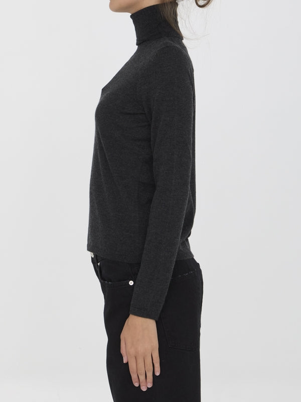 Adda Highneck Cashmere Knit - Jente