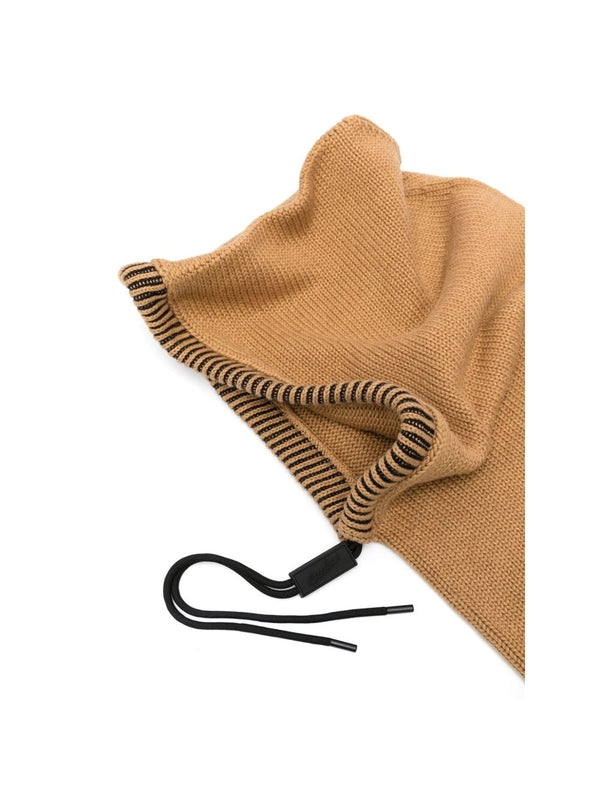 Drawstring Cashmere Cotton Balaclava